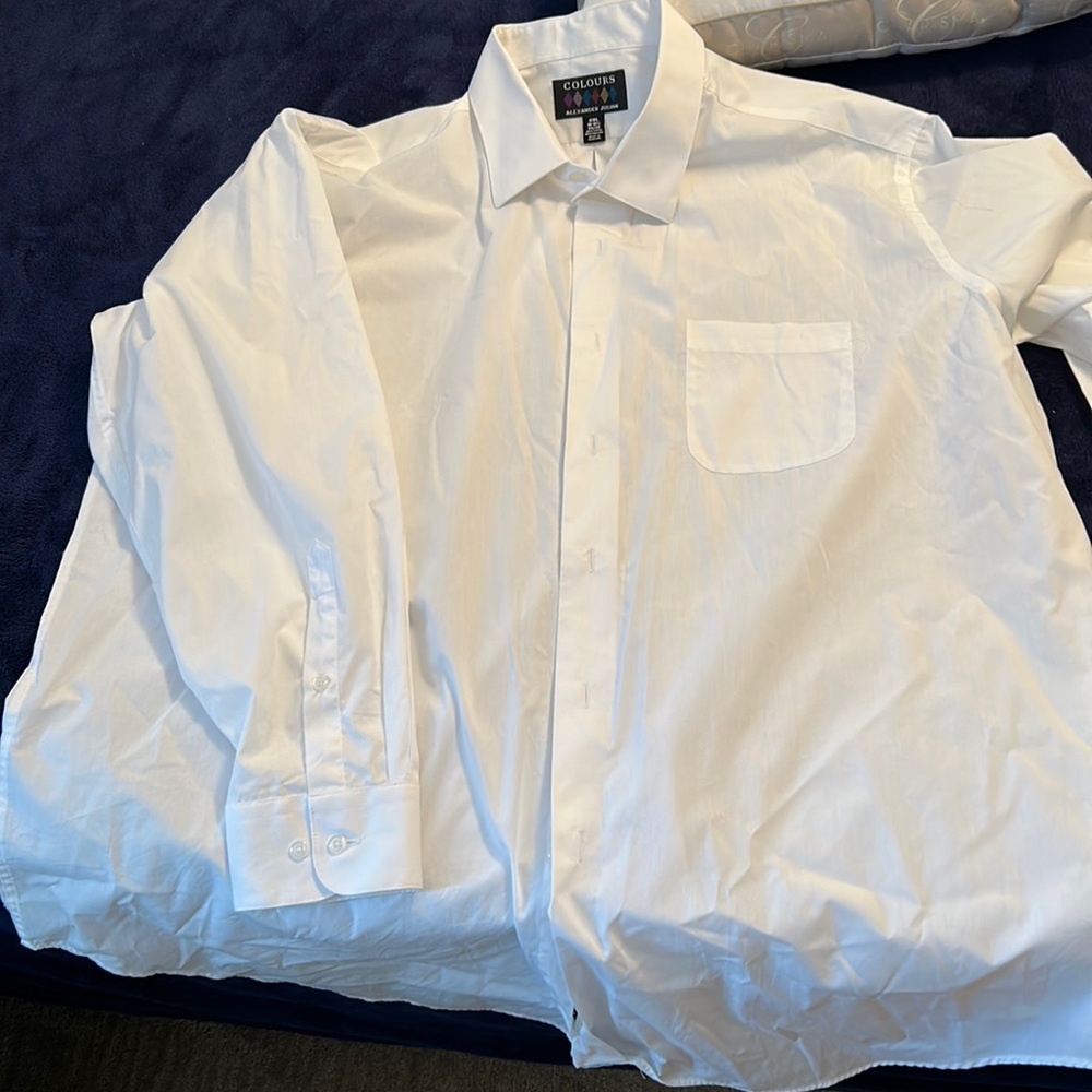 Alexander Julian white long sleeve dress shirt. Size 2X.